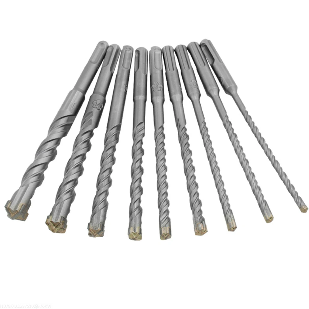 9pcs 5-16mm Carbide Masonry Drill Bits | Round Shank for Concrete & Wall - Image 2