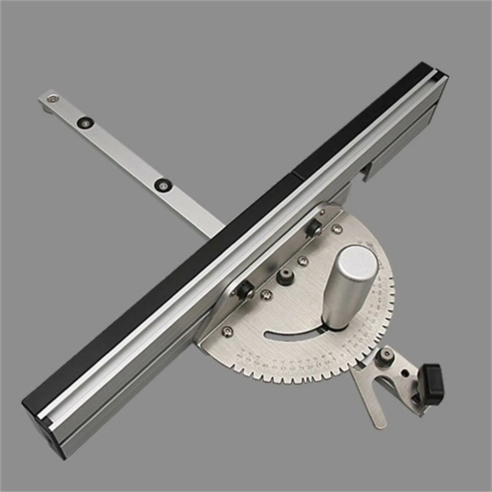 Wnew Miter Gauge - Aluminum Profile Fence with Track Stop | For Table Saw & Router - Image 2