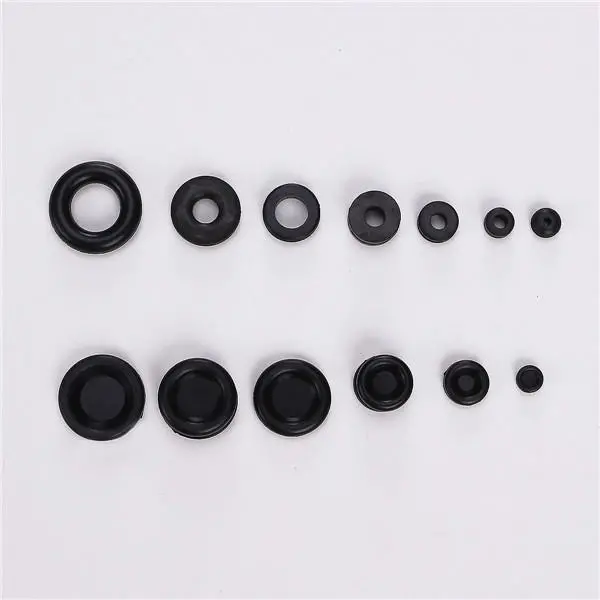 125pcs Black Rubber Grommets Kit - Wiring Cable Assortment | Pulley Wheel - Image 4