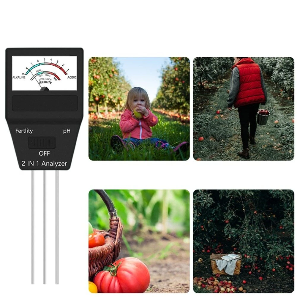 2 in 1 Soil pH Tester & Fertility Meter - Pointer Type Analyzer for Gardening - Image 4