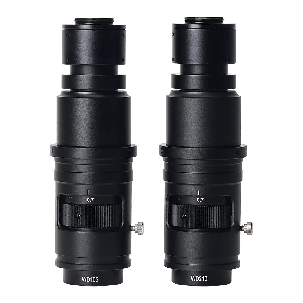 HAYEAR WD105 WD210 Microscope Lens | 0.7X-5X Zoom | 105mm/210mm Working Distance | C-Mount for Inspection & Soldering - Image 2