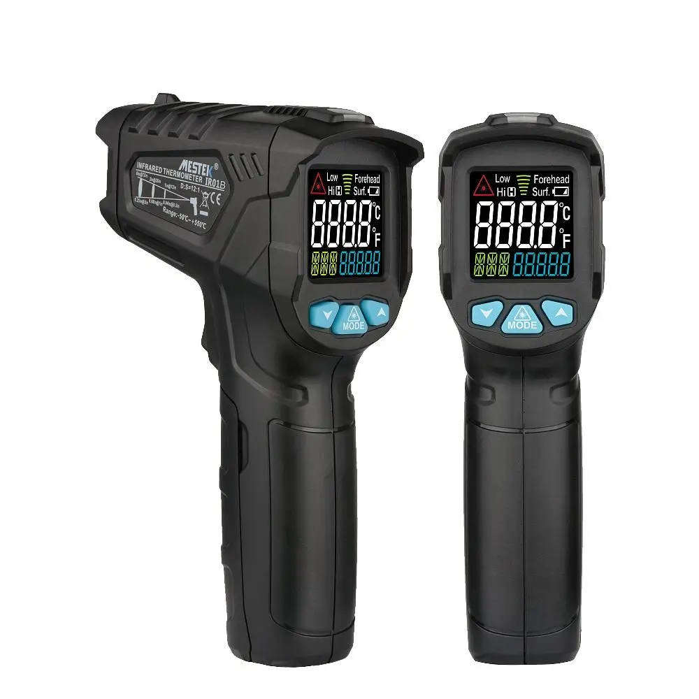 MESTEK IR01C Infrared Thermometer | -50 to 550°C, Humidity Meter, Color VA Screen - Image 2