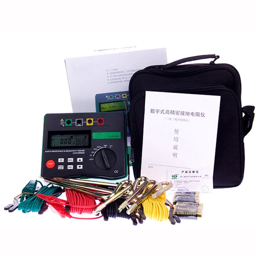 DUOYI DY4300A Digital Earth Resistance Tester | 0.001Ω-200KΩ | 4 Frequencies - Image 3
