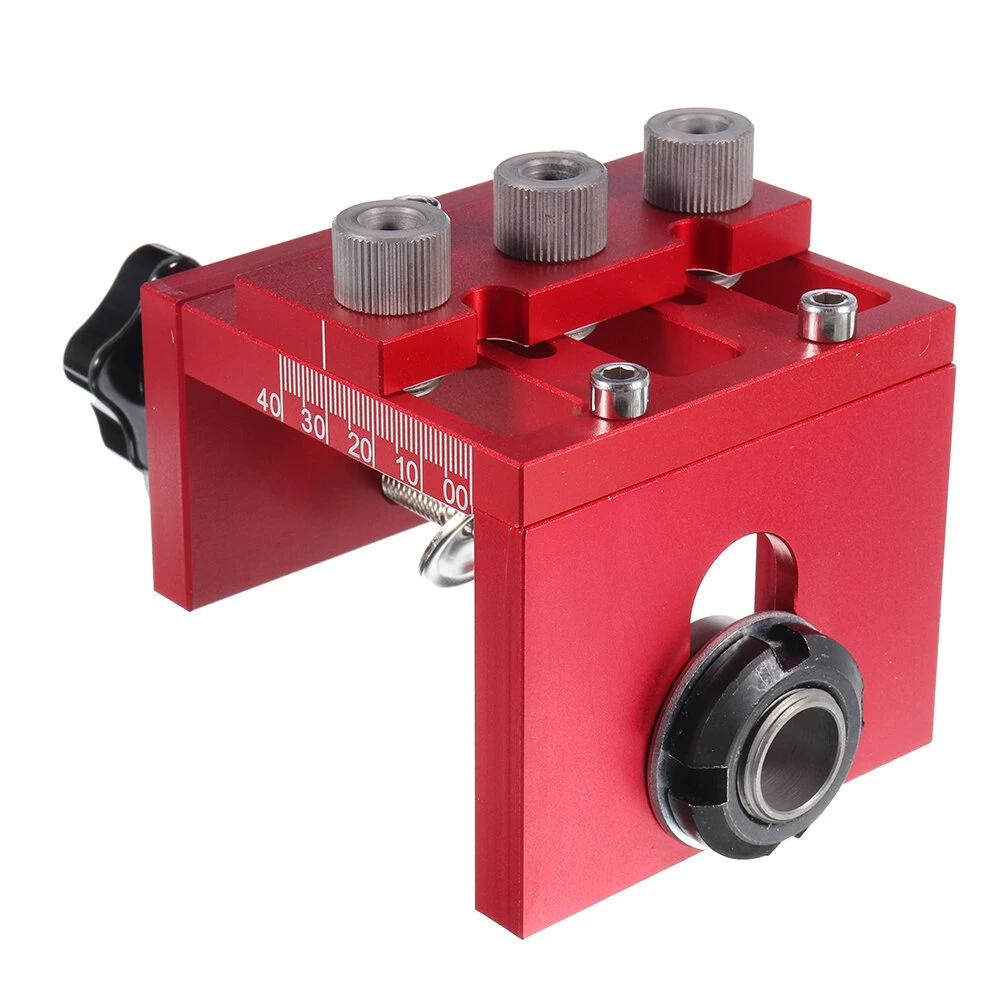 3 in 1 Dowelling Jig with Positioning Clip | Adjustable Wood Drilling Guide & Locator - Image 3
