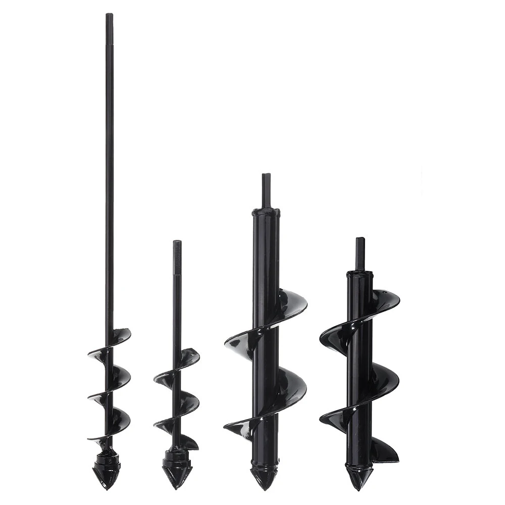 Drillpro Hard Alloy Spiral Auger Drill Bit - 4x22/4x45/8x25/8x30cm - Rust Proof Planter Hole Digger - Image 2