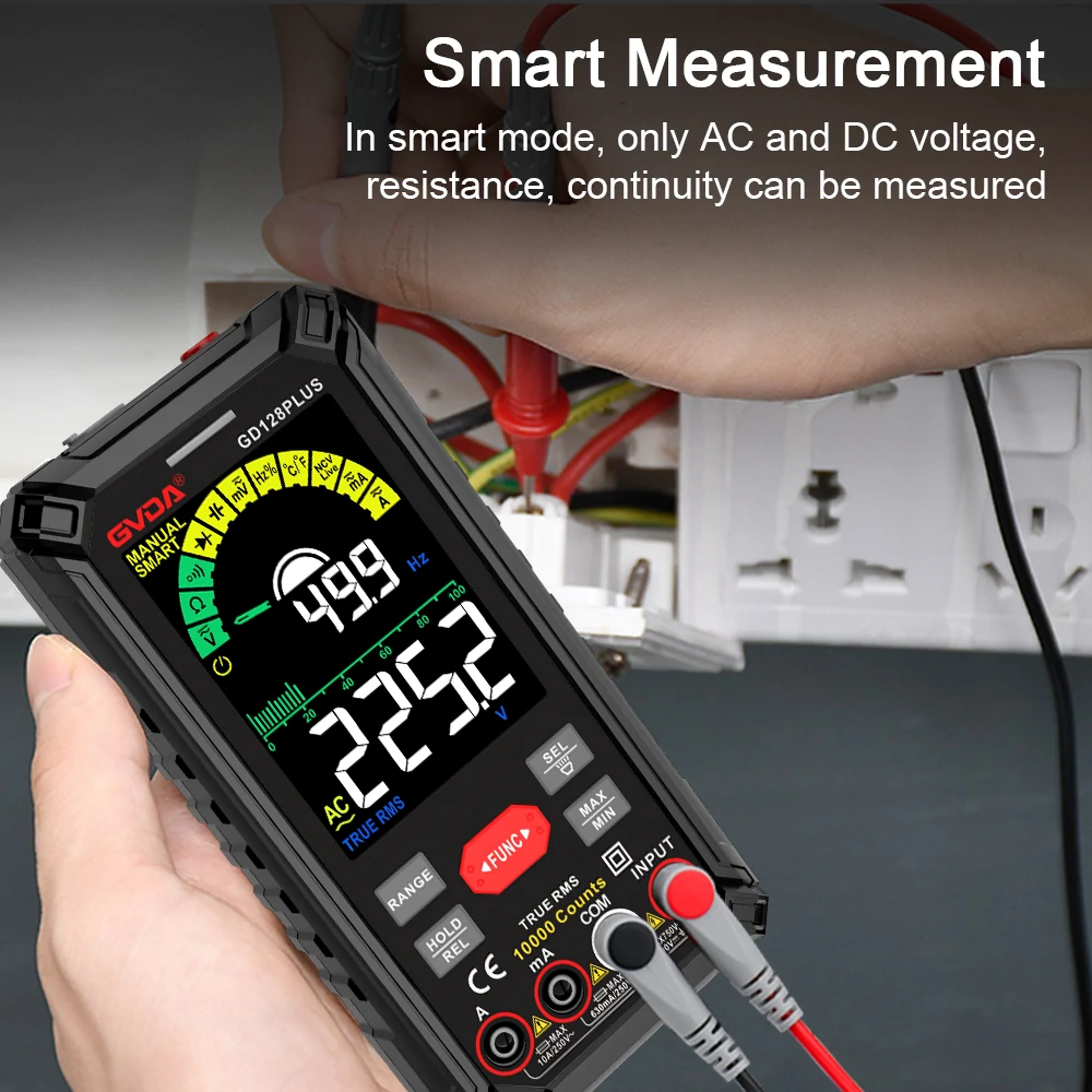 GVDA 128PLUS Smart Digital Multimeter - 9999 Counts, True RMS, Rechargeable - Image 2