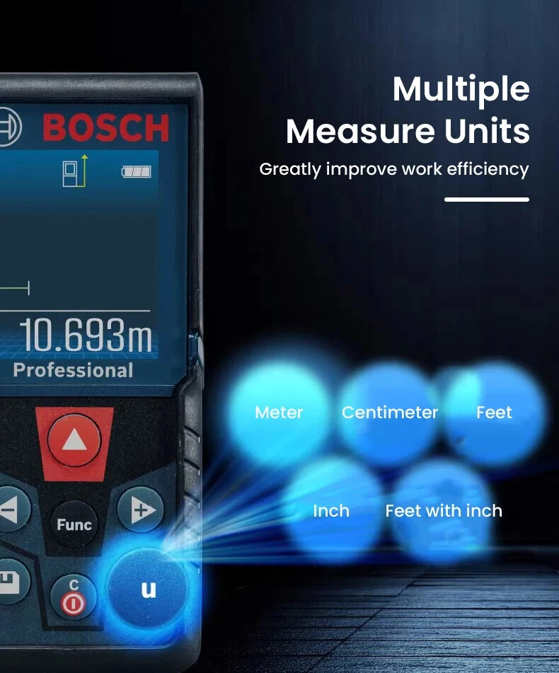 GLM400 Laser Range Finder | 40m Distance, High Accuracy, IP54 Waterproof - Image 3