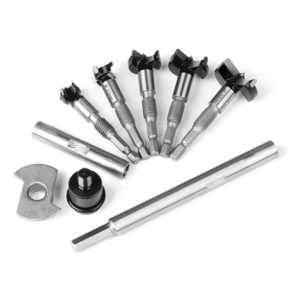 5PCS 7mm Shank Hinge Boring Bit Set | 15-35mm Cutting Diameter | Forstner Woodworking - Image 4