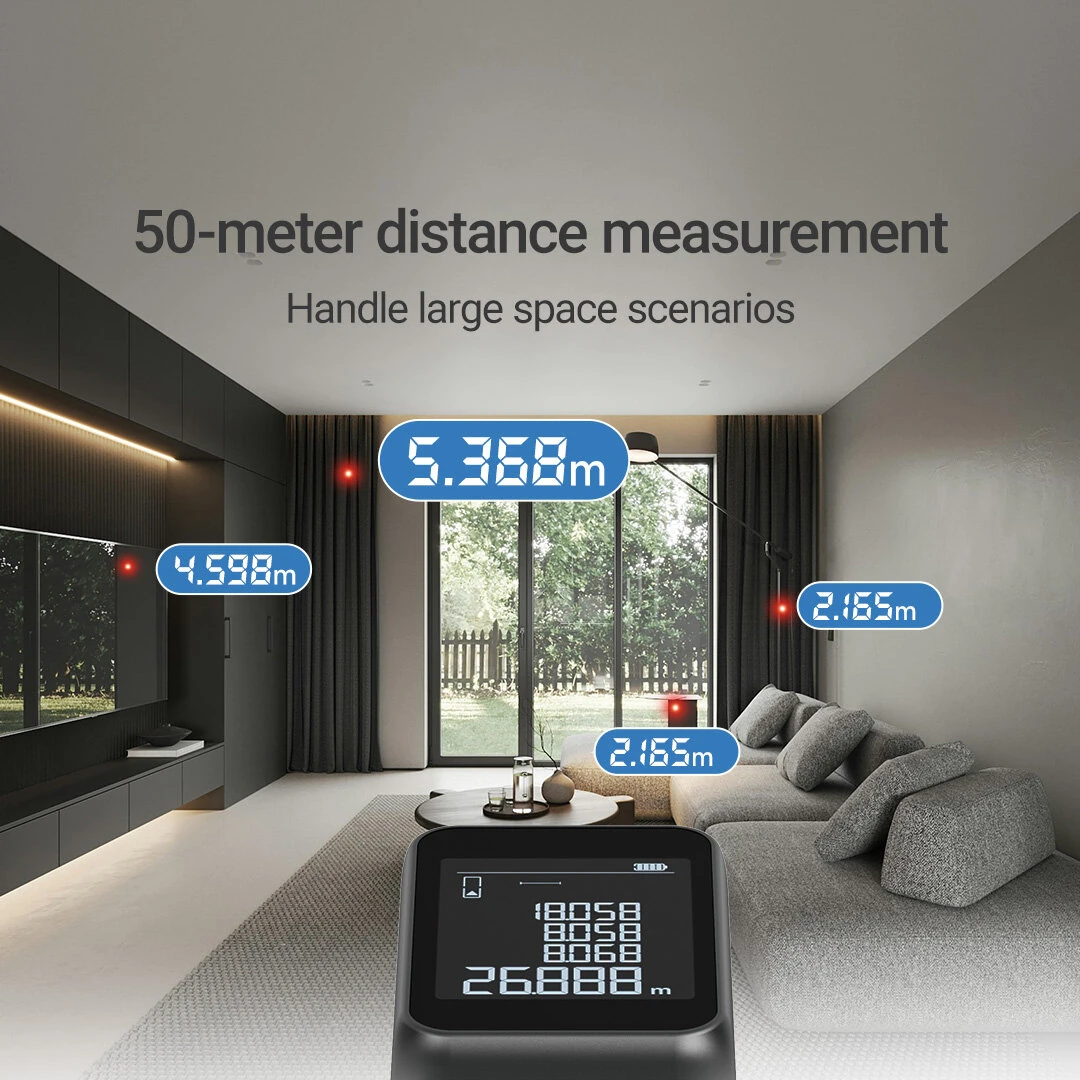ATuMan LSA Laser Rangefinder 50m | High Precision Handheld Distance Meter - Image 3