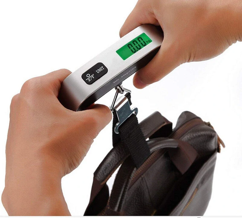 Digital Luggage Scale - 110lb/50kg Capacity - Portable Hanging Suitcase Weight with LCD Display - Image 4