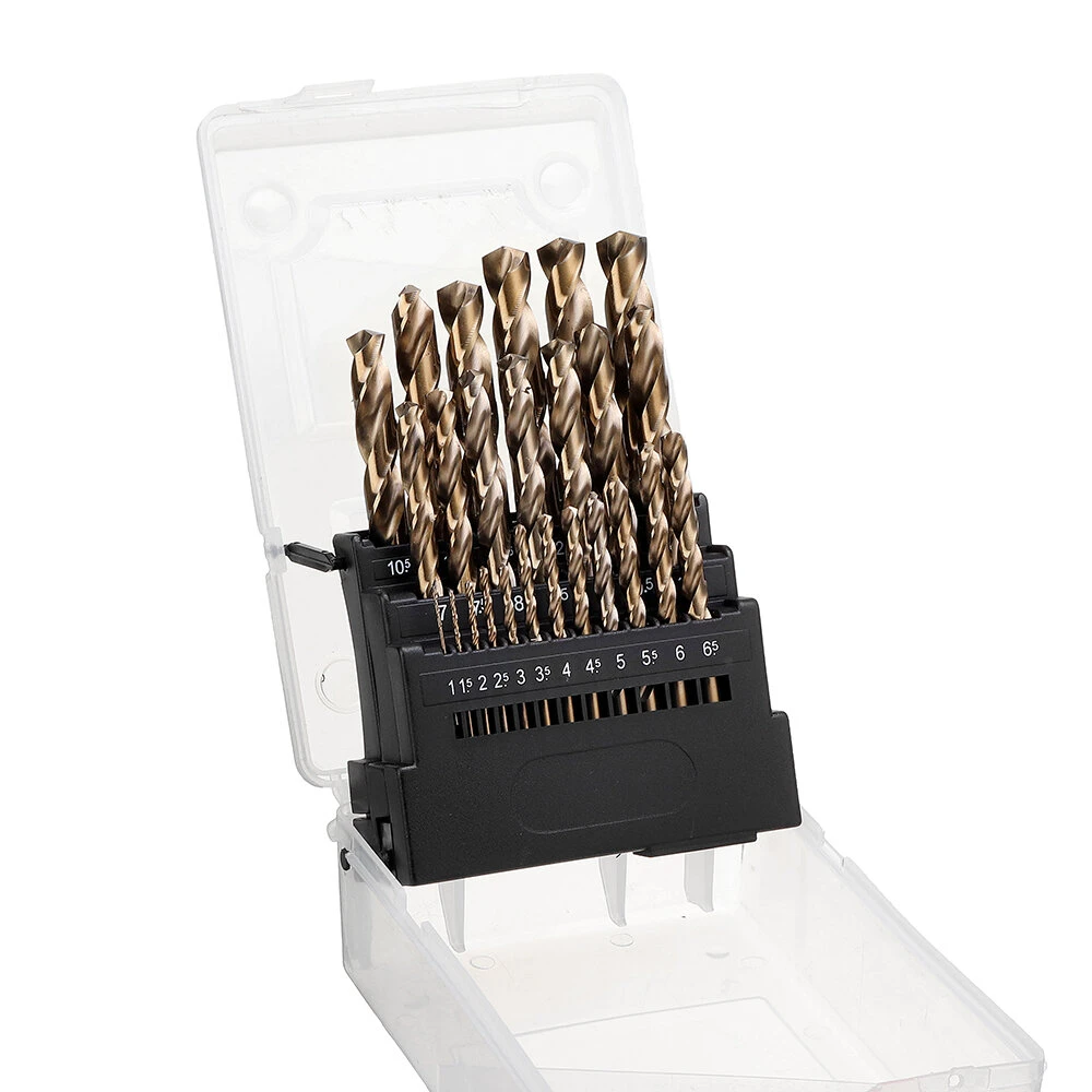 Drillpro M35 Cobalt Drill Bit Set | HSS-Co Jobber Length for Metal & Stainless Steel - Image 2