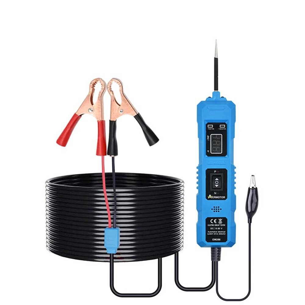 Automotive Circuit Tester 12V/24V DC | 7-36V 4.5M Wire | Short Circuit Protection - Image 4