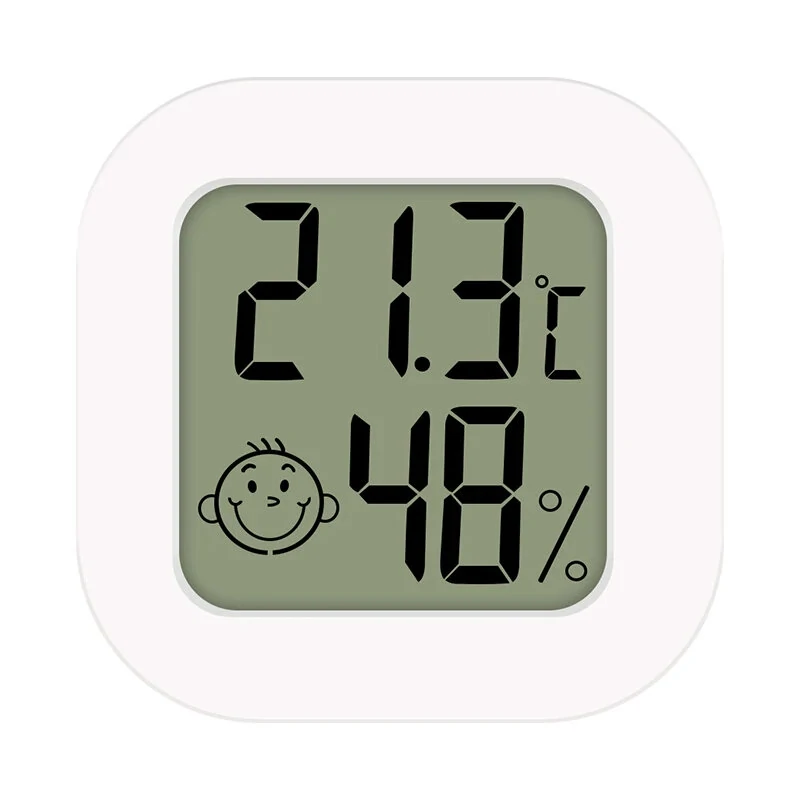2Pcs Digital LCD Thermometer Hygrometer - Temperature Humidity Meter with Comfort Indicator - Image 2