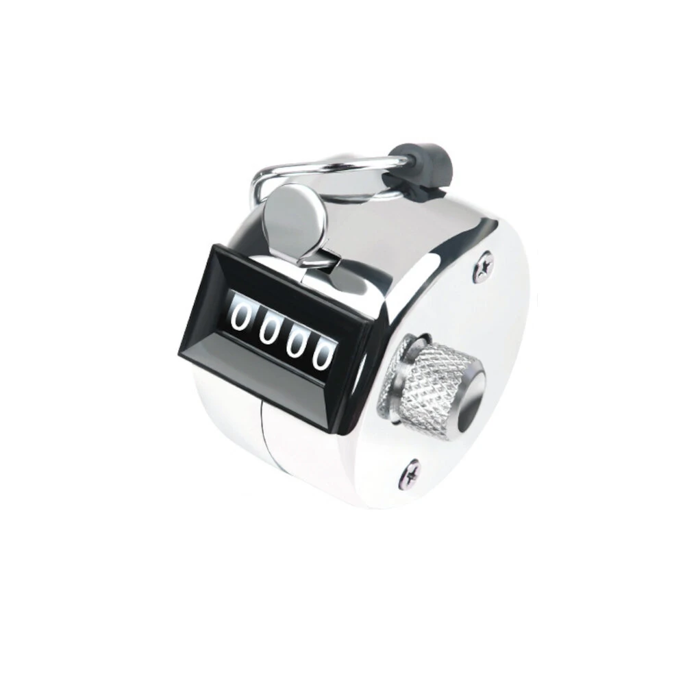 Metal Manual Counting Device 0-9999 | 4-Digit Hand Tally Counter with Mechanical Button - Image 3