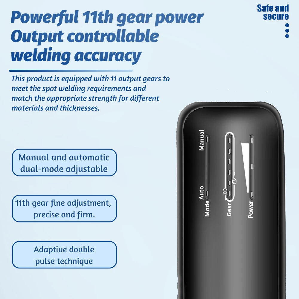 Docreate-756 Portable Spot Welder | 800A 4.2V Hand-Held | LED Display Lightweight ABS - Image 4