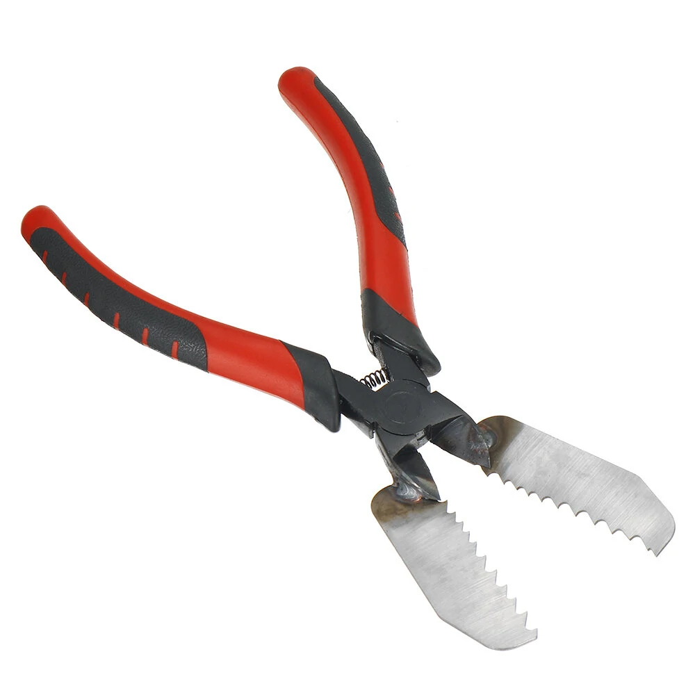 Large Serrated Pliers - Black & Red Grip - Heavy Duty Hand Tool - Image 5