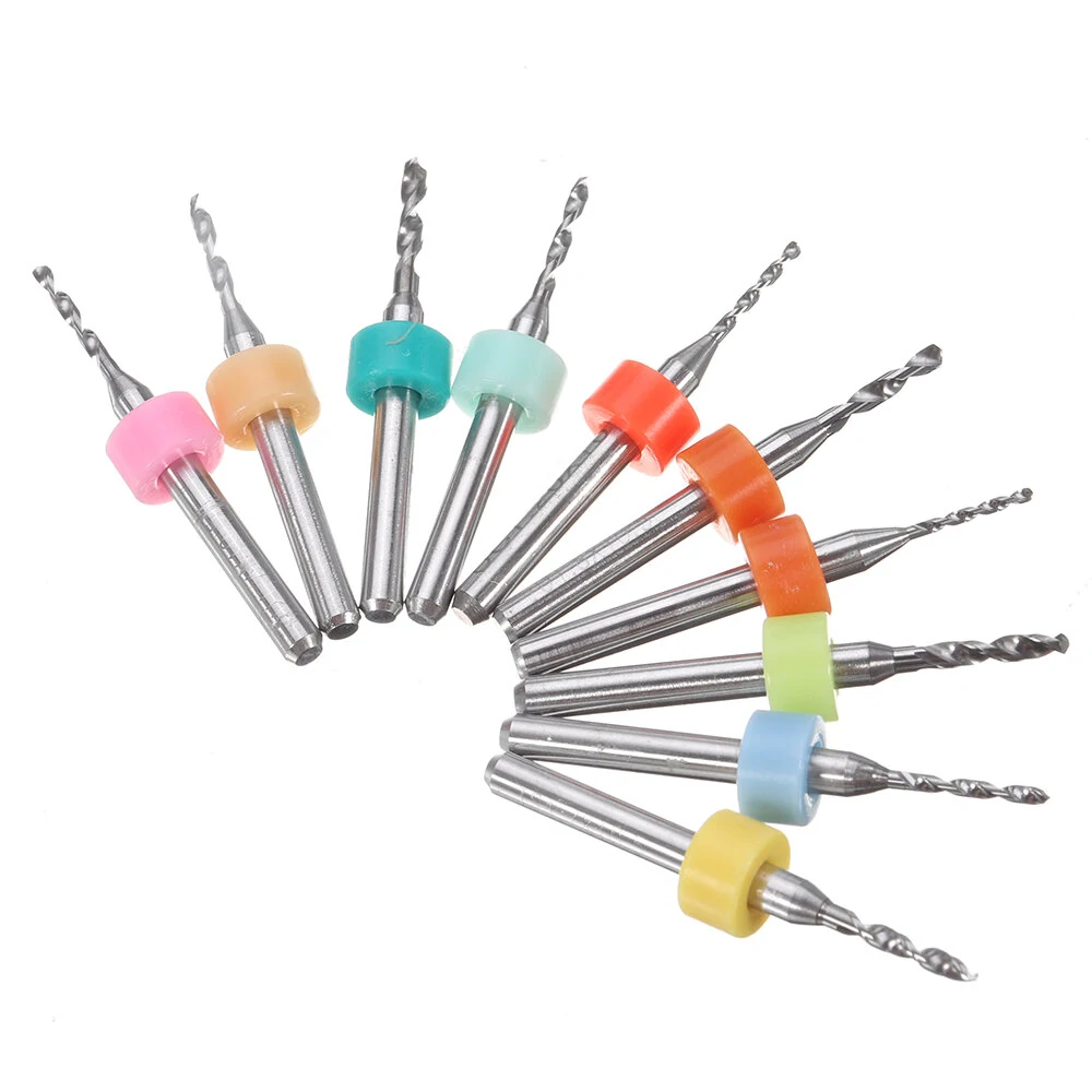 Drillpro DB-P1 Tungsten Steel PCB Drill Bits - 10pcs CNC Alloy Set for Circuit Boards - Image 5