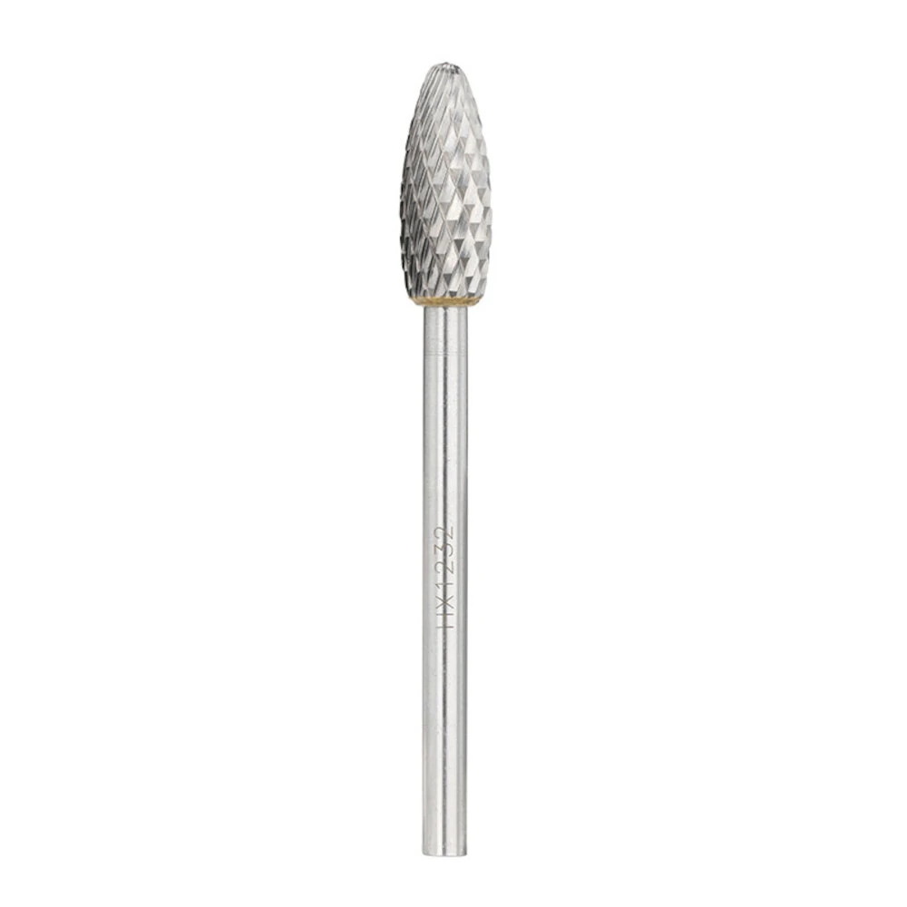 Tungsten Carbide Rotary Burr File - 6mm Shank Double Cut Fine Teeth for Metal - Image 5