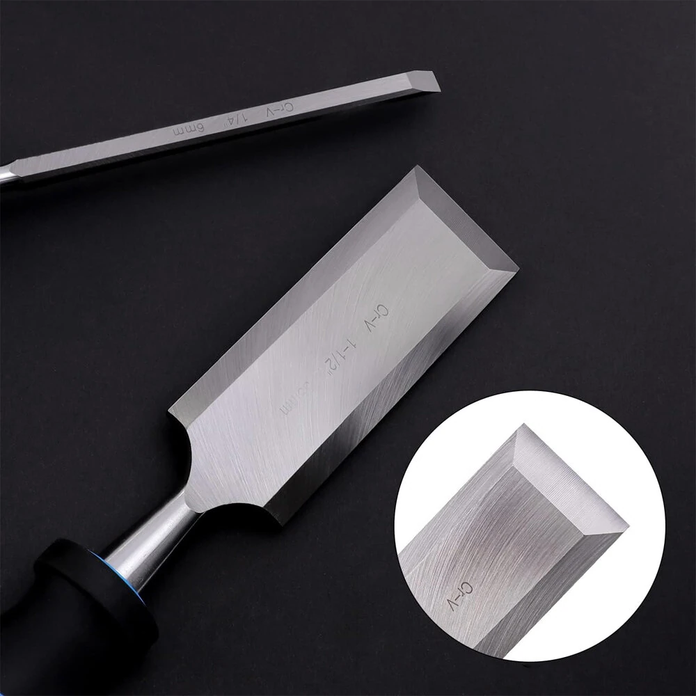 Wood Carving Chisel Set - 8-Piece with Sharpening Stone & Honing Guide - Image 5