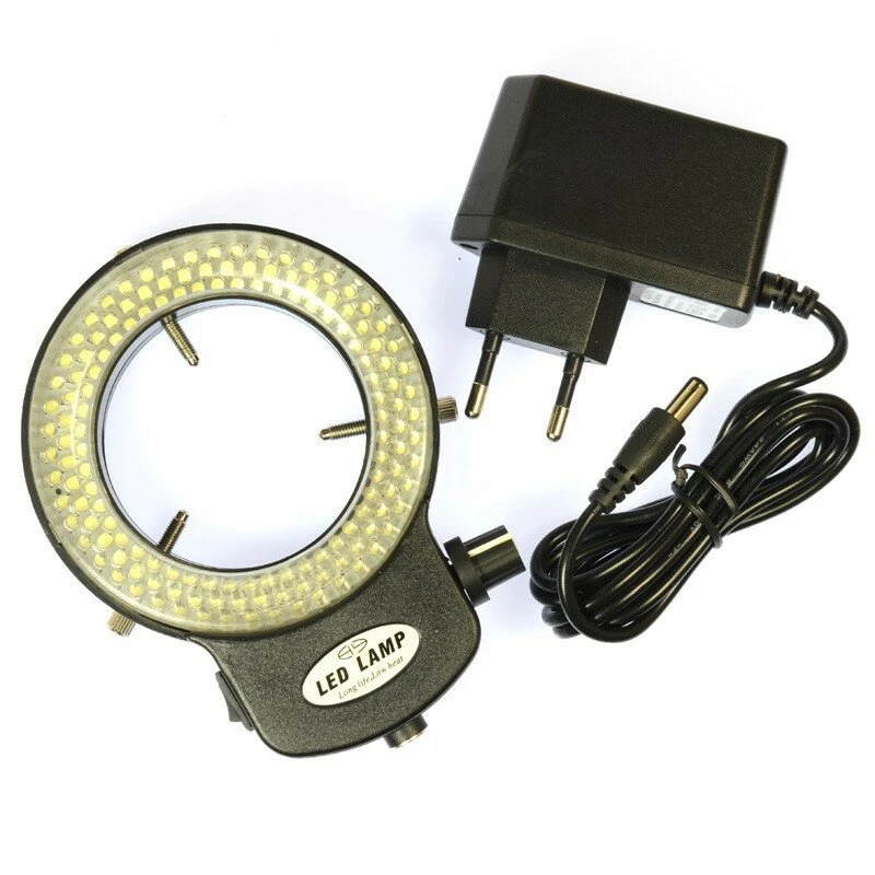 HAYEAR 144 LED Ring Lamp - Illuminated Magnifier for Stereo Microscope | 110V-240V AC - Image 2
