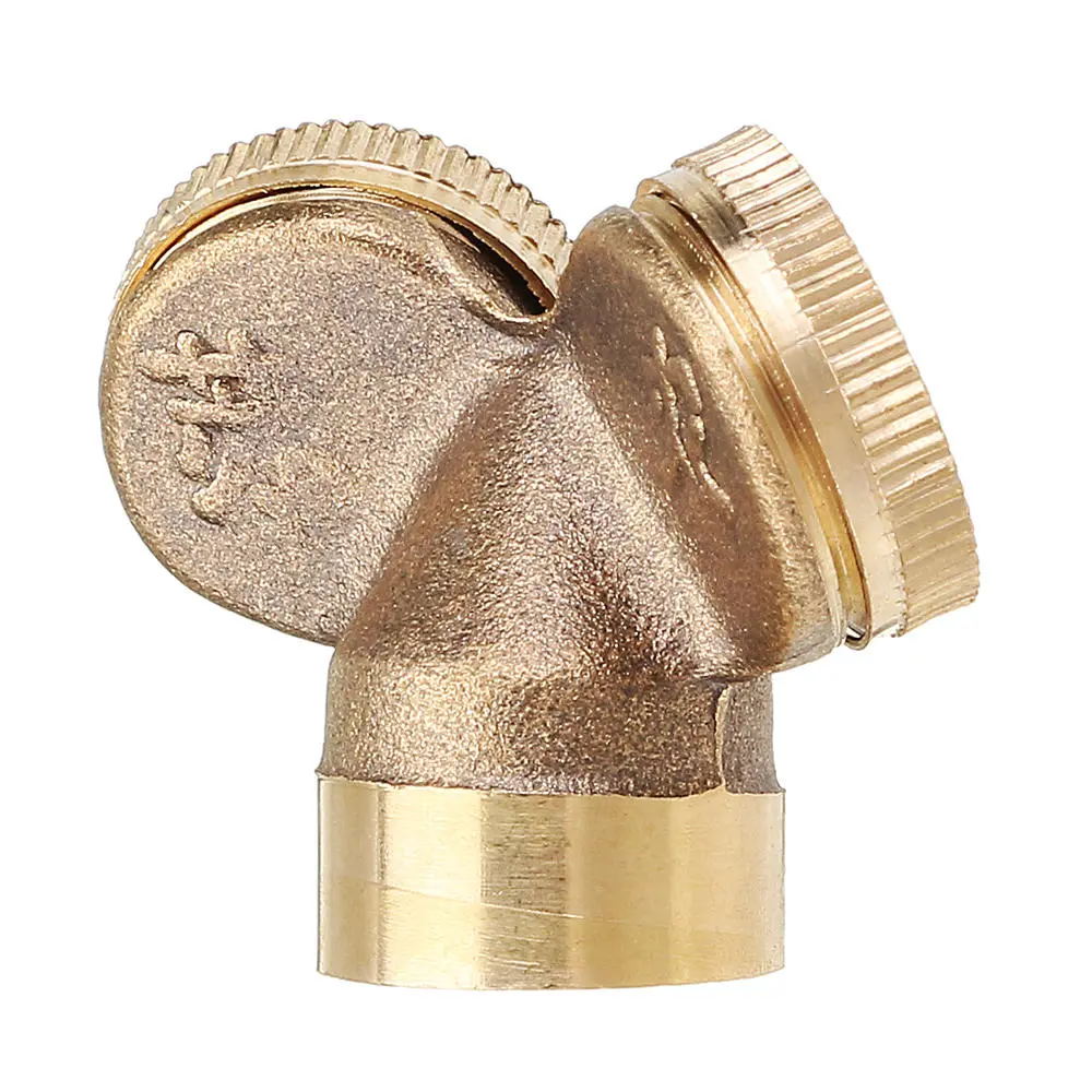 Brass Two-Headed Spray Nozzle | 14x1.5 Internal Thread | Agricultural & Garden Irrigation - Image 4