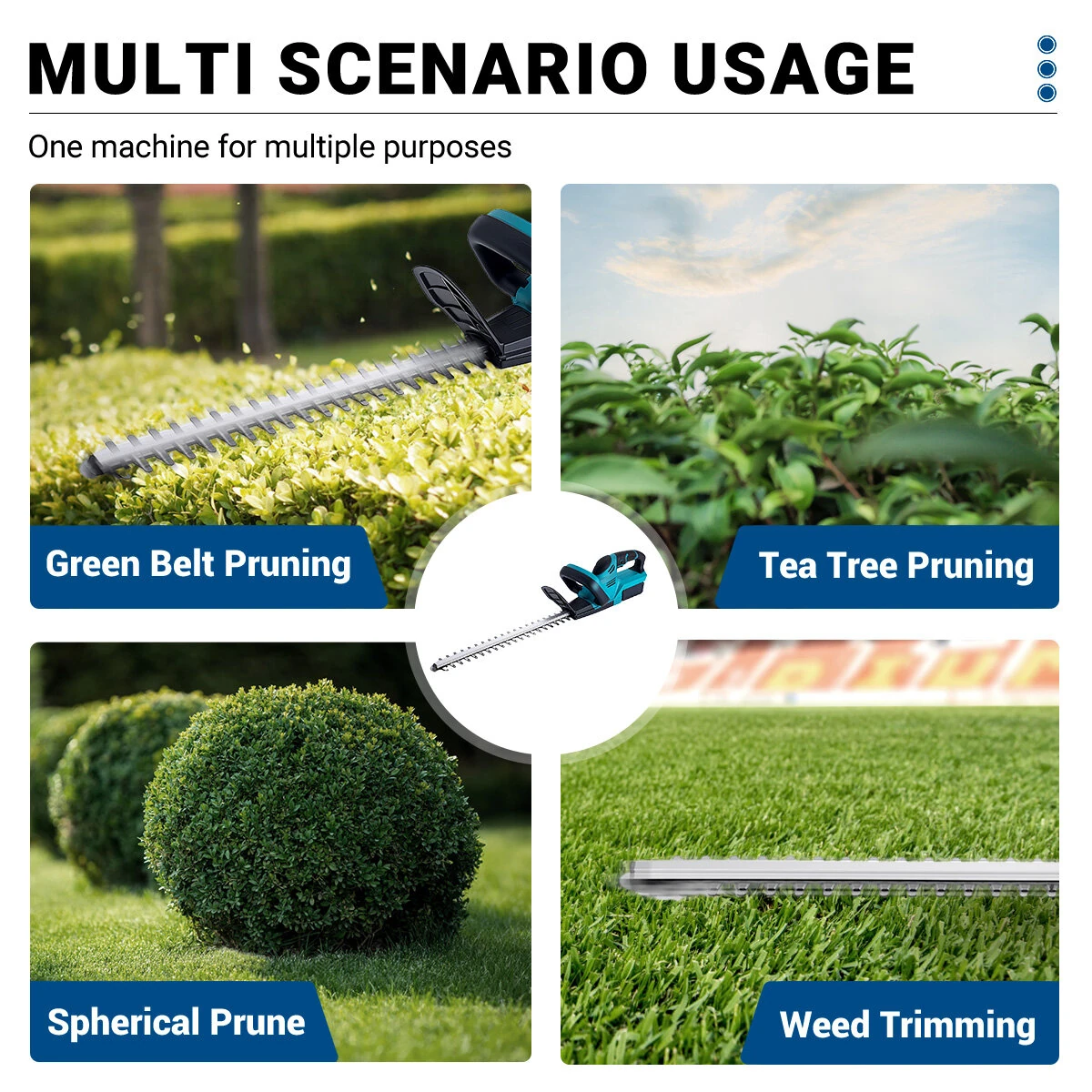 Drillpro 18V Cordless Hedge Trimmer - 510mm SK5 Blade | 2000W 15000 RPM - Image 3