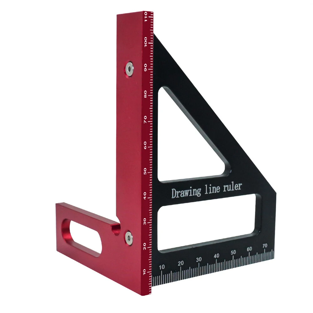 Aluminum Alloy 3D Angle Ruler - 45/90 Degree Protractor for Woodworking - Image 4