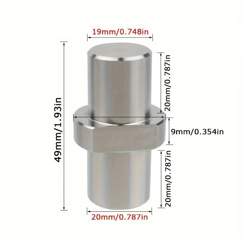 Stainless Steel Bench Dog Hole Plate | 19/20mm Dual-Sided for Woodworking Tables - Image 3