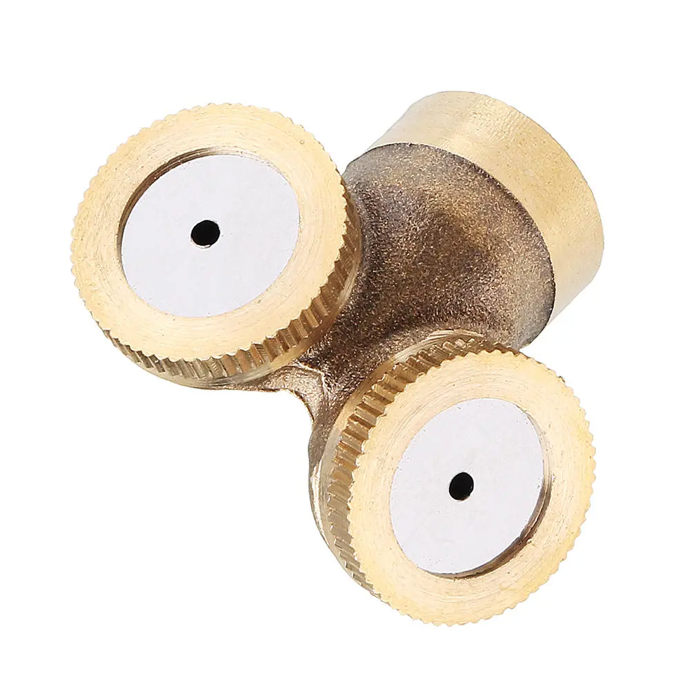 Brass Two-Headed Spray Nozzle | 14x1.5 Internal Thread | Agricultural & Garden Irrigation - Image 3