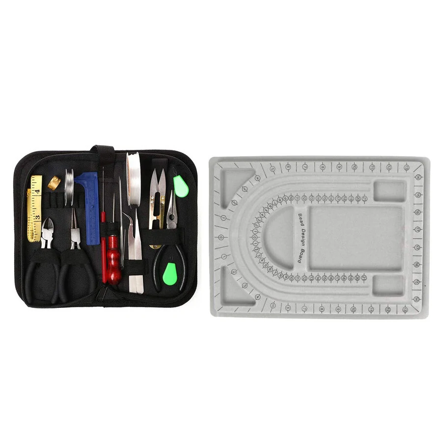 23PCS Leather Bag DIY Kit - Zipper Pliers Beading Needle Tools for Handmade Jewelry - Image 2