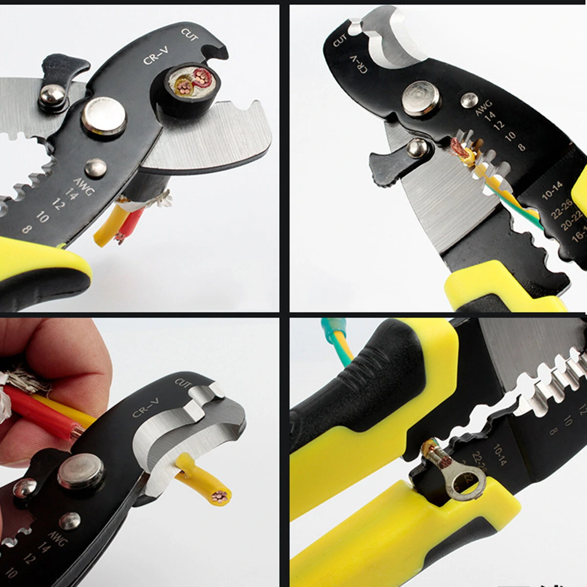 Multifunctional Cable Wire Stripper Cutter | Hand Crimper & Terminal Tool Pliers - Image 5