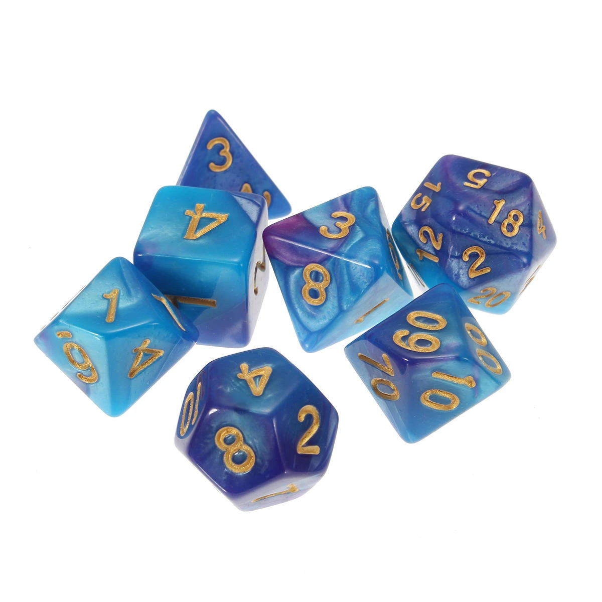 42-Piece Polyhedral Dice Set for D&D & RPG | 7-Die Multisided Role Playing Games - Image 3