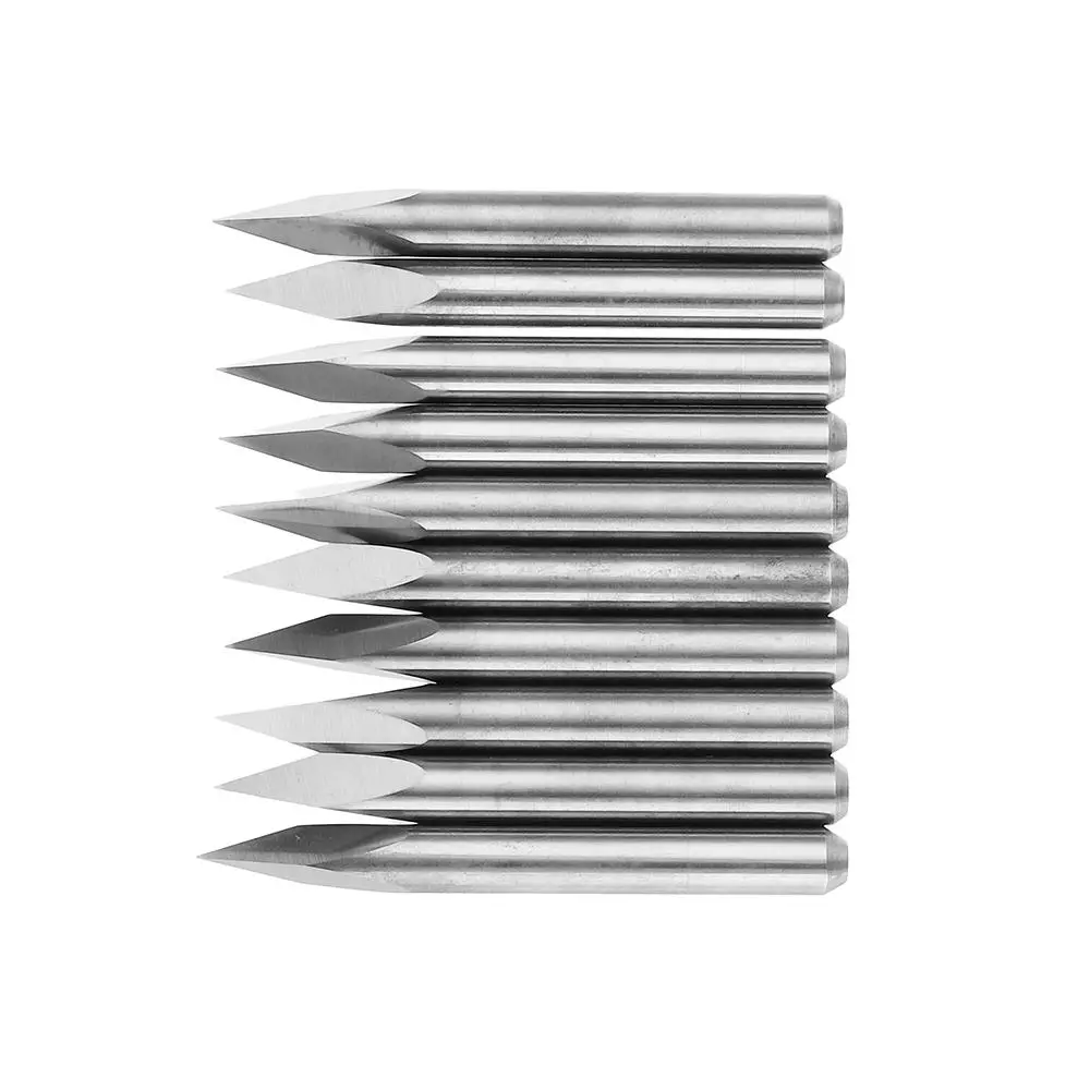 10pcs Tungsten Steel Engraving Bits - 3.175mm Shank 0.1-0.3mm Tip for CNC PCB - Image 5