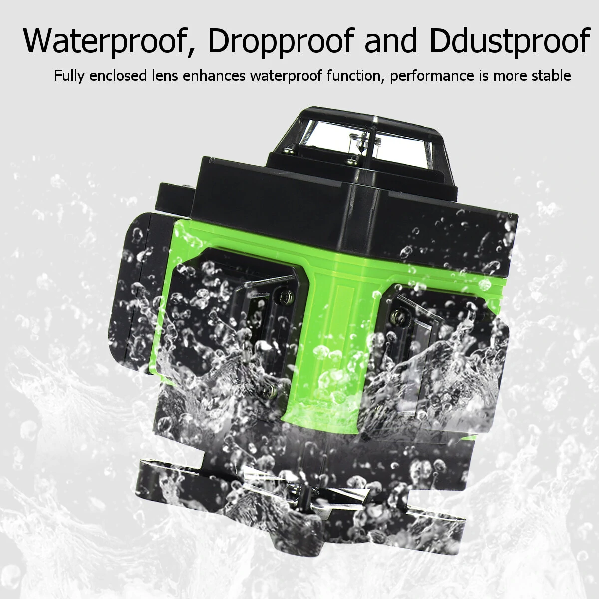 Green Light Laser Level - 4D 360 Self-Leveling with 16 Line LED Display - Image 3