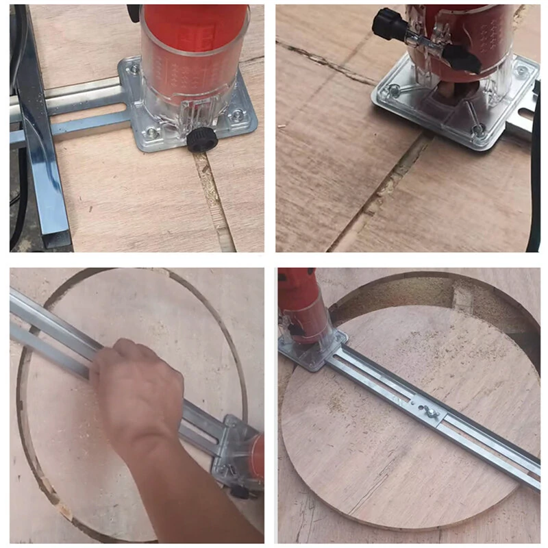 Woodworking Router Edge Guide - Trimmer Positioning Tool for Cutting Boards - Image 2