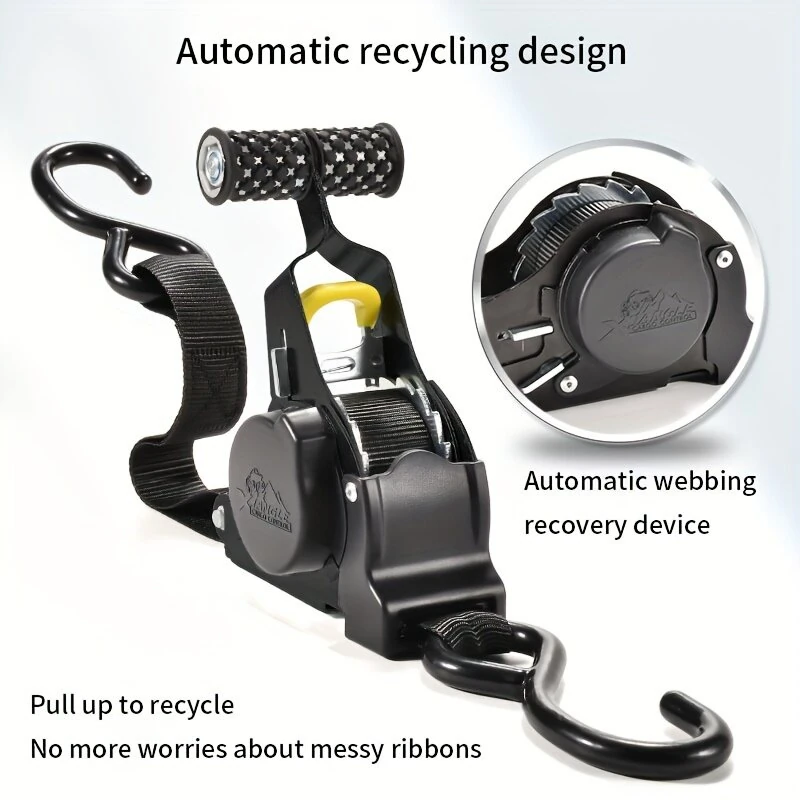 Automatic Retractable Stretch Straps - Polyester 3.3m 680KG - Rust & Wear Resistant - Image 2