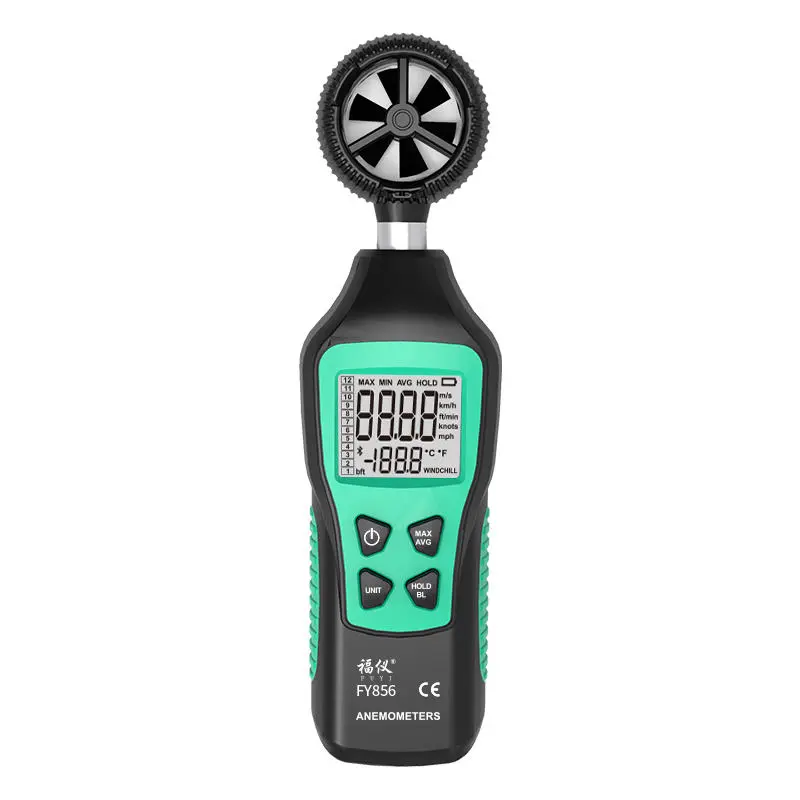 FUYI FY856 Digital Anemometer - Handheld Wind Speed Gauge with Thermometer - Image 2