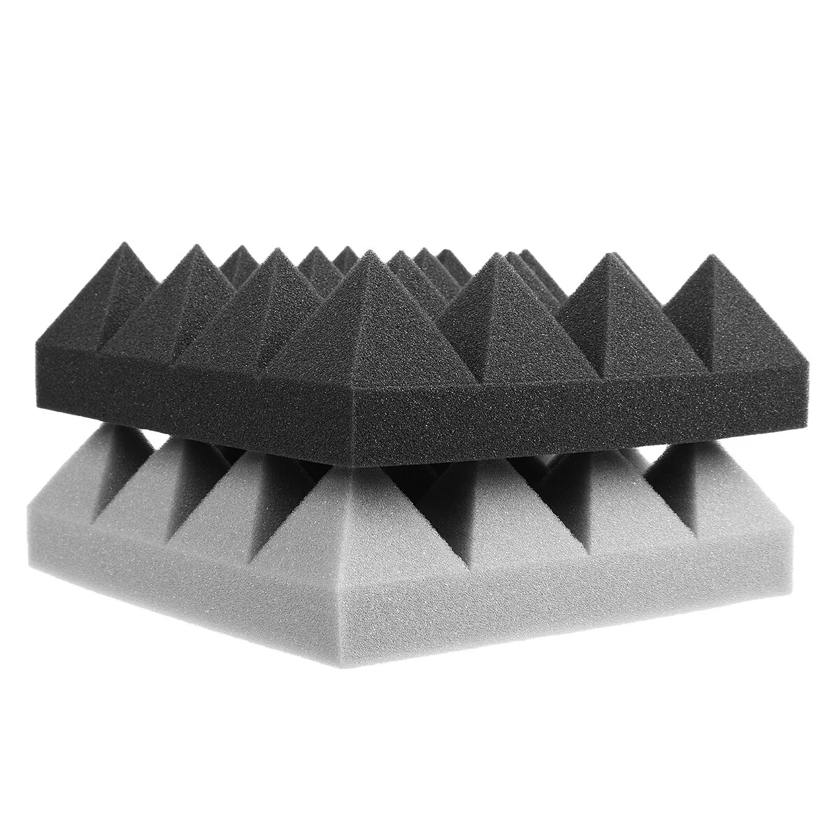 6Pcs Soundproof Foam Panels - 25x25x8cm Acoustic Studio Wall Tiles | Sound Absorbing - Image 3