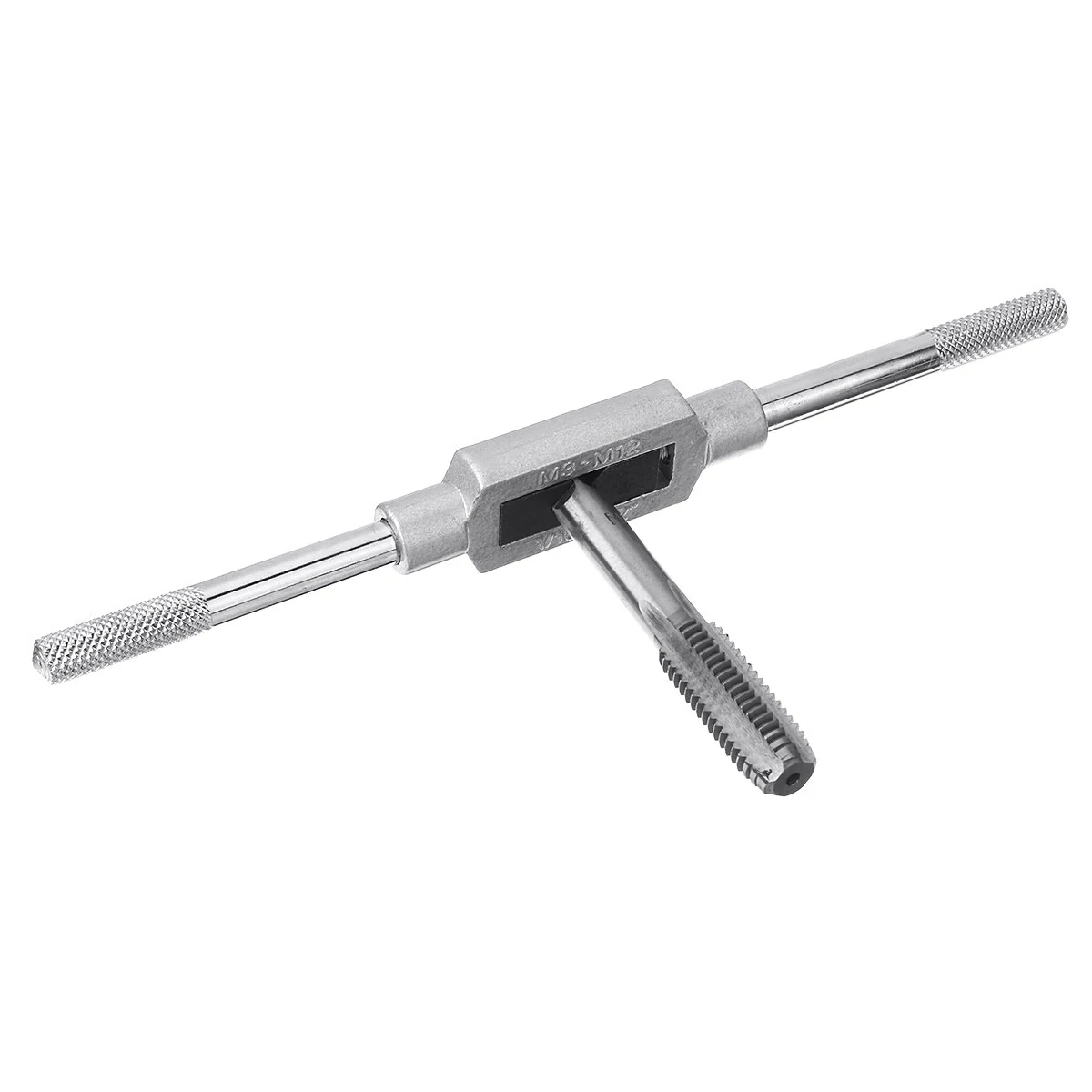 8pcs Screw Tap Set - Metric Hand Taps & Wrench Tool for Thread Tapping - Image 2