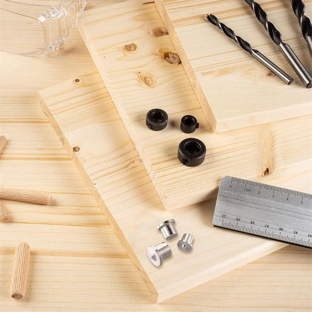 Alloy Steel Dowel & Tenon Center Plugs | 1/4 Inch | 20-Piece Set for Woodworking - Image 3