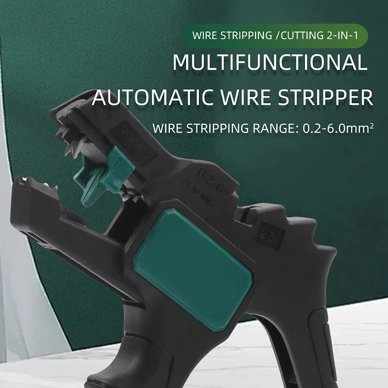 Automatic Wire Stripper - 2 in 1 Tool with Adjustable Length 0.2-6mm | Precision Steel Blades - Image 3
