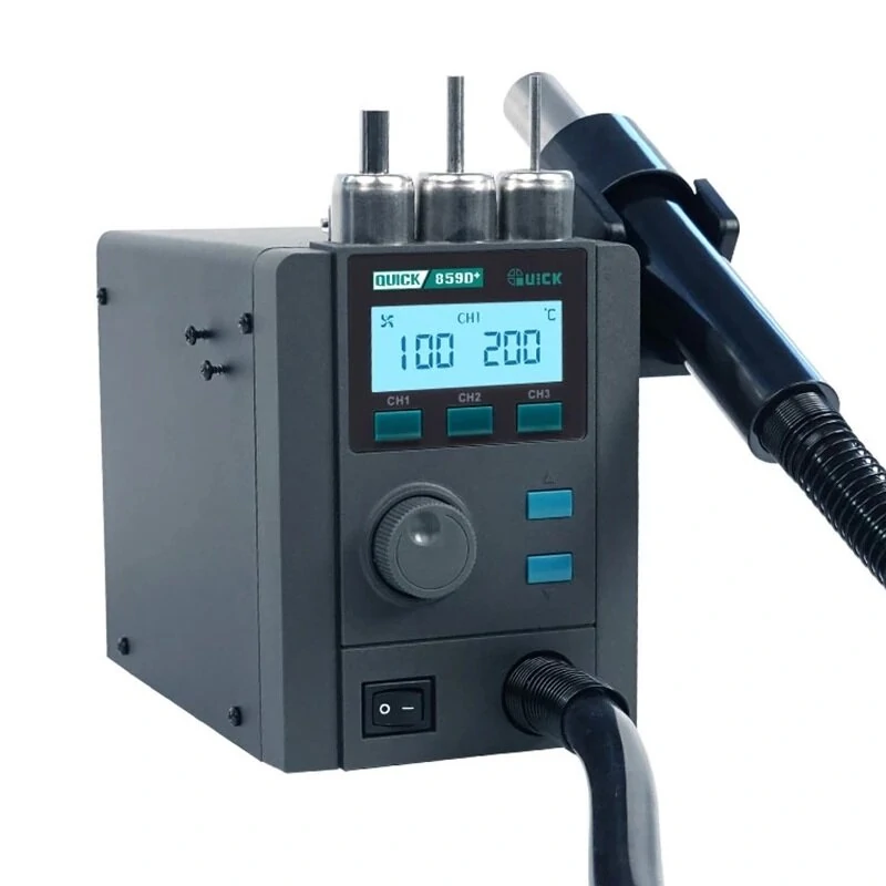 Quick 859D+ Lead-Free Digital Heat Gun Station | BGA SMD PCB Repair Tool - Image 2