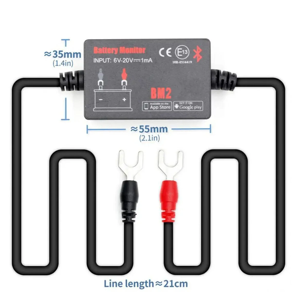BM2 Battery Monitor Tester for 12V Vehicles | Bluetooth 4.0 iOS Android | Real-Time Notifications - Image 5