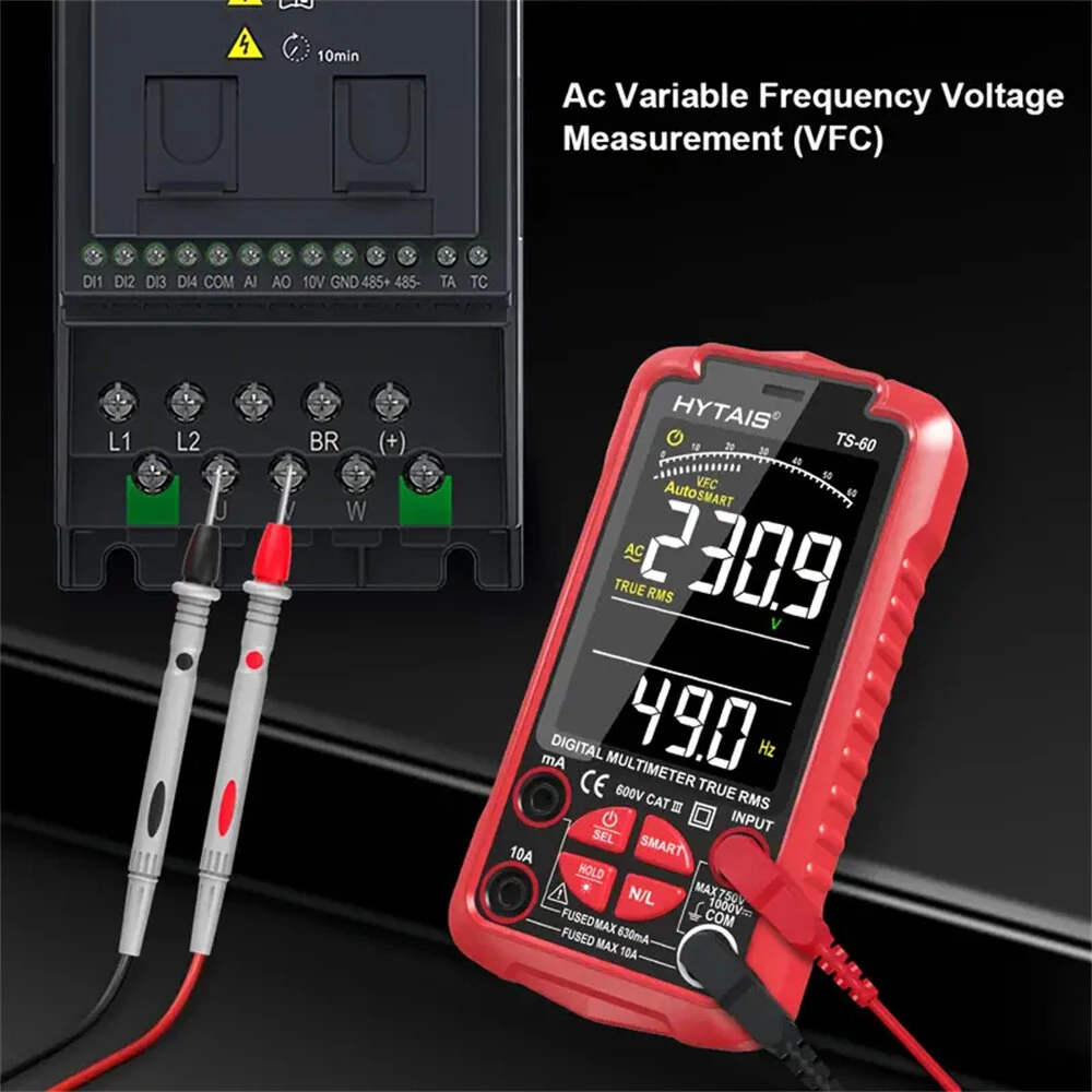 HYTAIS TS-60 Digital Multimeter | 6000 Counts, Rechargeable, Live Wire Detection - Image 5