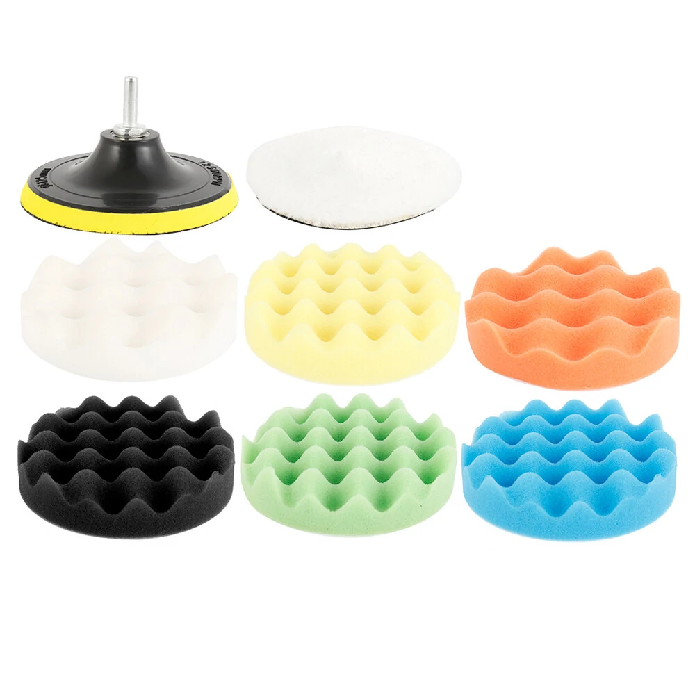 9Pcs Car Polishing Sponge Pad Kit - 3 to 7 Inch Pads for Car Detailing & Cleaning - Image 2