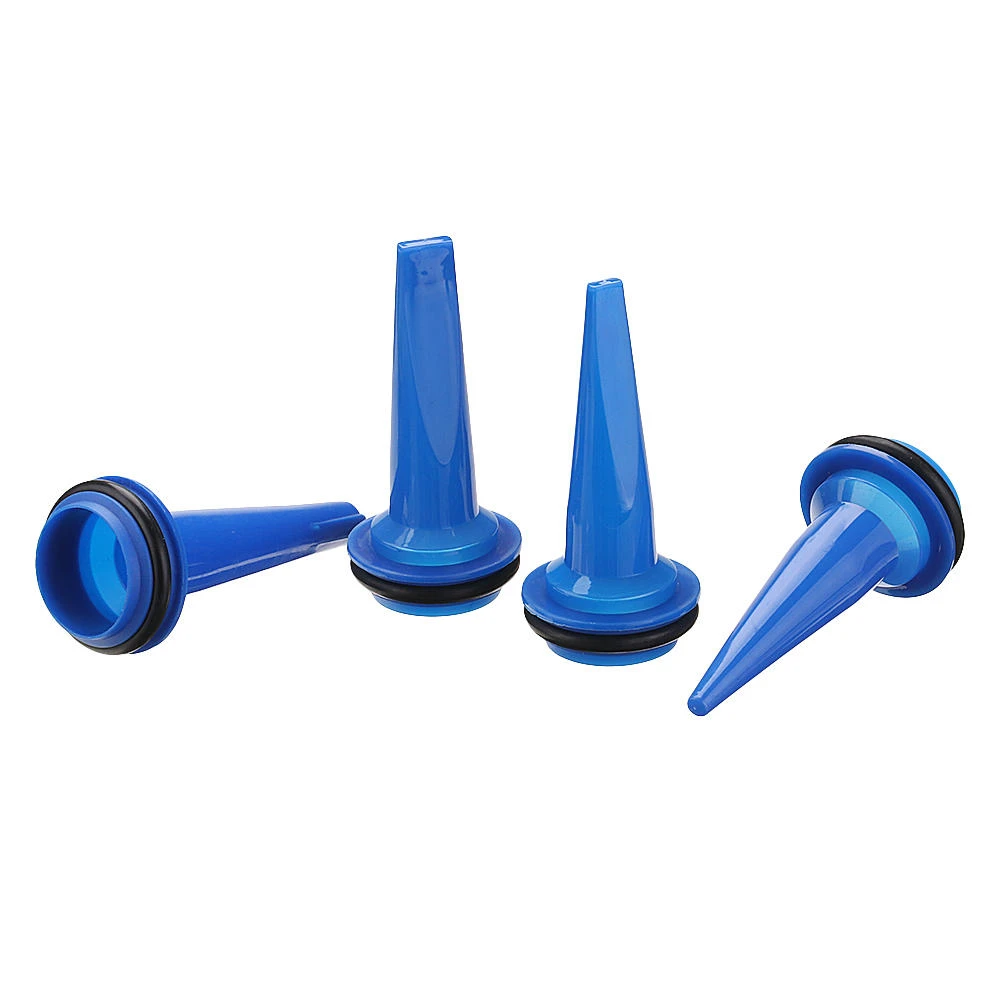Effetool 4pcs Glue Gun Nozzle Tips - Flat Head with Apron for Soft Glass Glue - Image 5