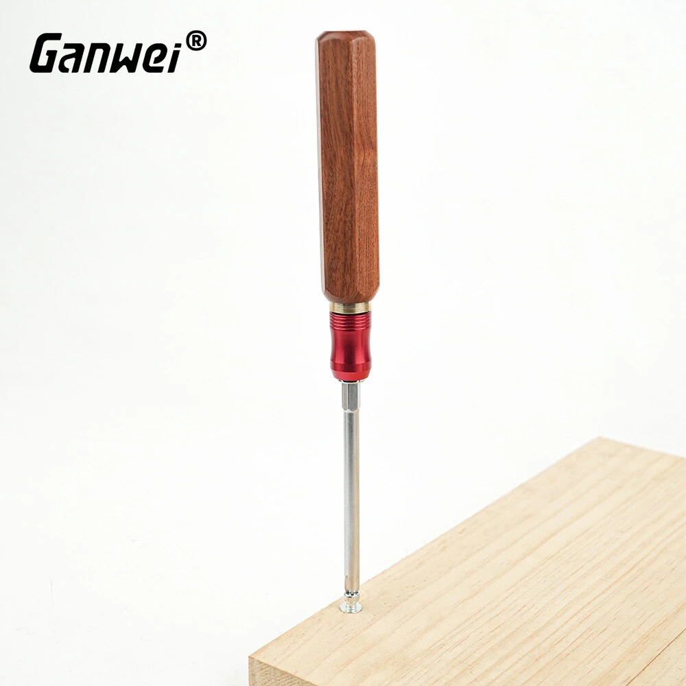 Woodworking Router Table Plate - Wood Handle Screwdriver Set with Brass Collet - Image 3
