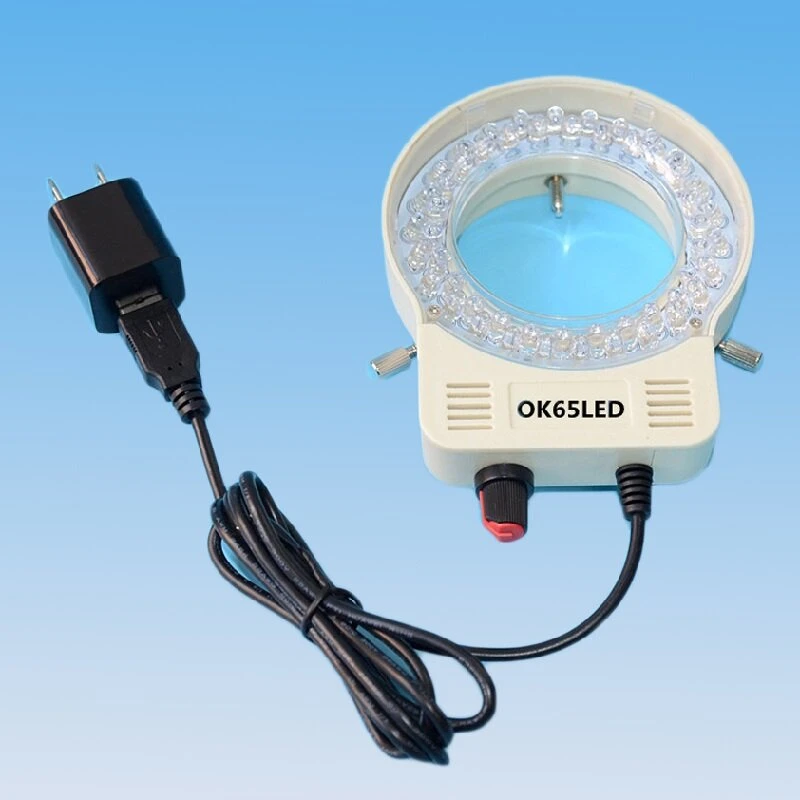 PDOK Adjustable LED Ring Light for Stereo Microscopes | Illuminated Circle Lamp - Image 3