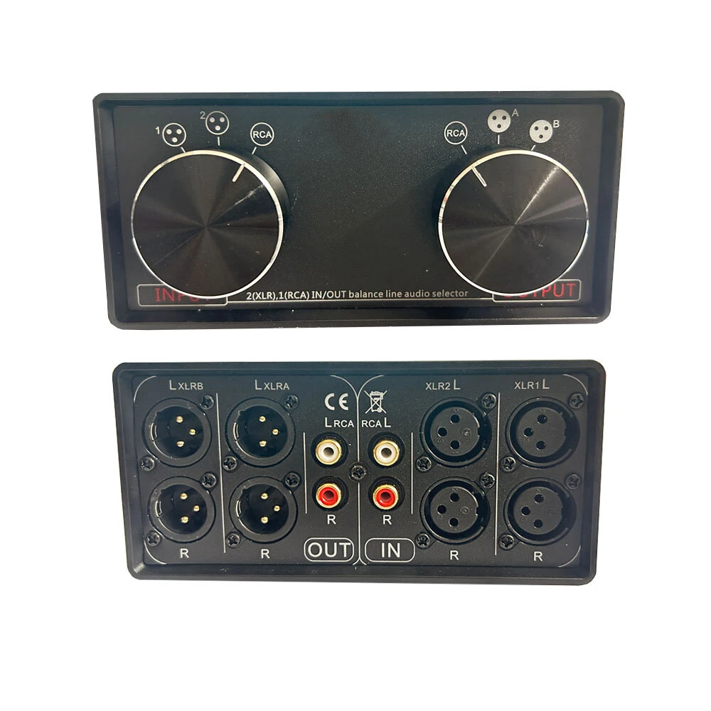 X13A Passive Stereo Selector Switch | 3 IN 3 OUT Balanced to Unbalanced Audio Converter - Image 5