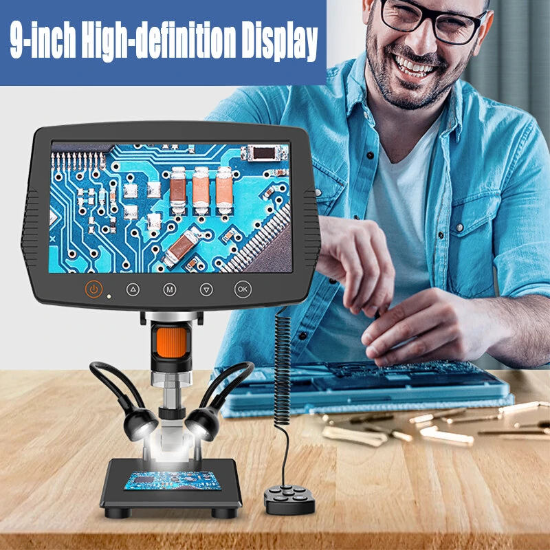 MS3 Digital Microscope - 1080P 9inch 50X-1000X | USB HDMI Wireless with PC Measurement - Image 2